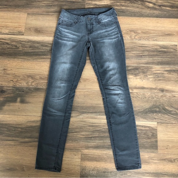 Maurice’s, skinny jeans, smoke gray denim, size Small-R - Picture 2 of 11